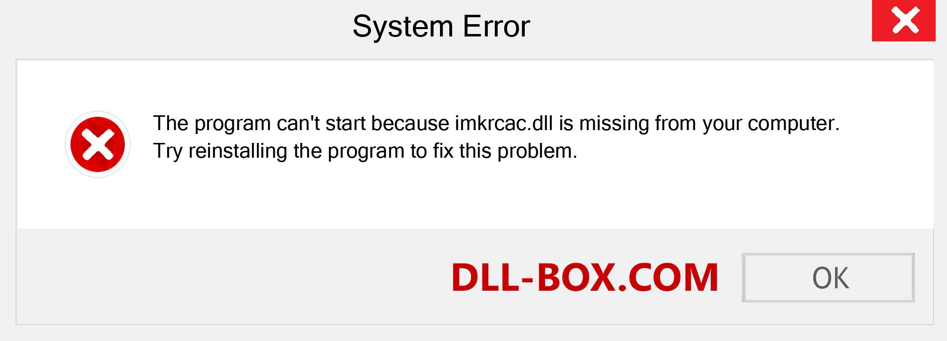  imkrcac.dll file is missing?. Download for Windows 7, 8, 10 - Fix  imkrcac dll Missing Error on Windows, photos, images